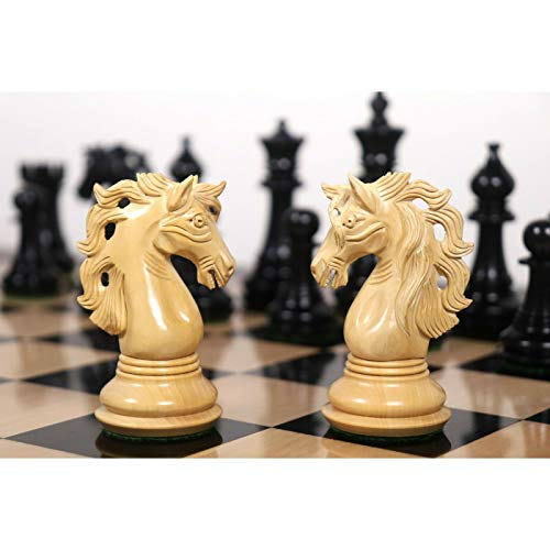 4.6" Spartacus Luxury Staunton Chess Pieces Set - Ebony Wood