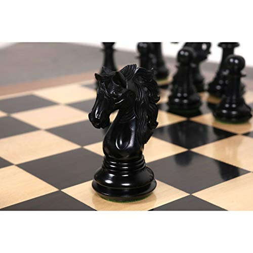 4.6" Spartacus Luxury Staunton Chess Pieces Set - Ebony Wood