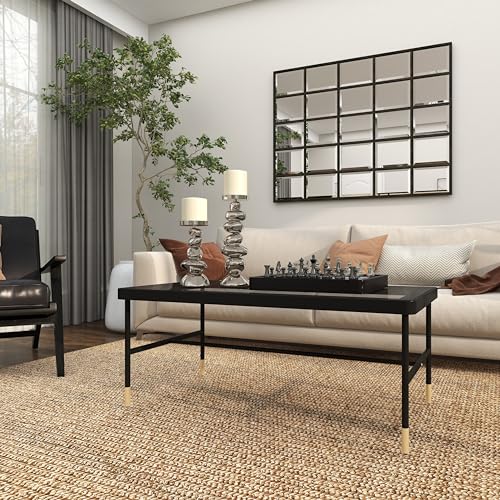 Aluminum Chess Game Set with Storage, 15"x16", Black