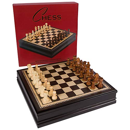 VIP Inlaid Wood Chess Set with Weighted Pieces
