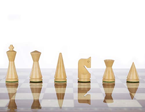 Luxury Handmade Chess Set: Wooden Chessmen, Mosaic Board