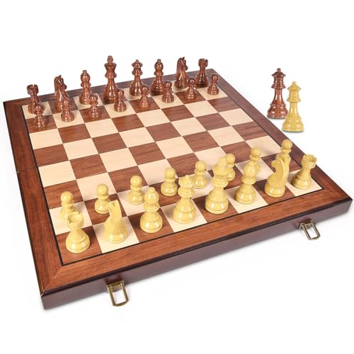 AMEROUS 20'' x 20'' Wooden Chess Set VIP