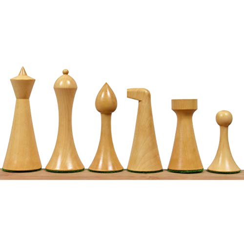Herman Ohme Minimalist Wooden Chess Set, Golden Rosewood