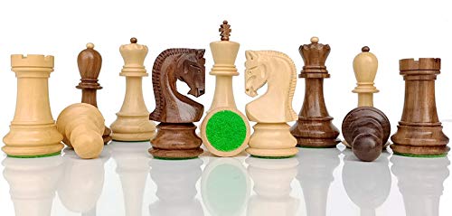 Russian Zagreb Chess Set with Golden Rosewood Board