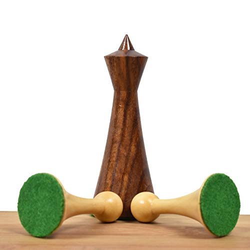 Herman Ohme Minimalist Wooden Chess Set, Golden Rosewood