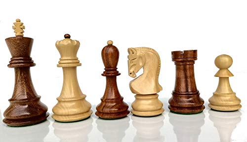 Russian Zagreb Chess Set with Golden Rosewood Board