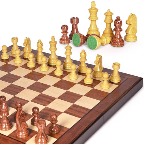 AMEROUS 20'' x 20'' Wooden Chess Set VIP