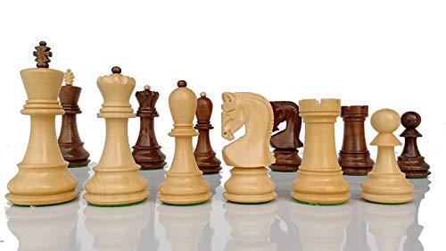 Russian Zagreb Chess Set with Golden Rosewood Board