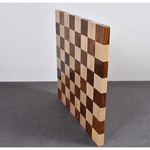 Luxury Large Borderless Chess Board - Sheesham/Maple Wood