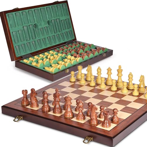 AMEROUS 20'' x 20'' Wooden Chess Set VIP