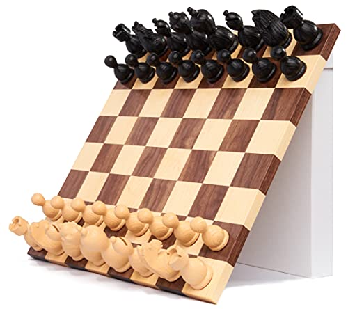 Self-Adjusting Tournament Chess Set with Magnetic Heavy Pieces