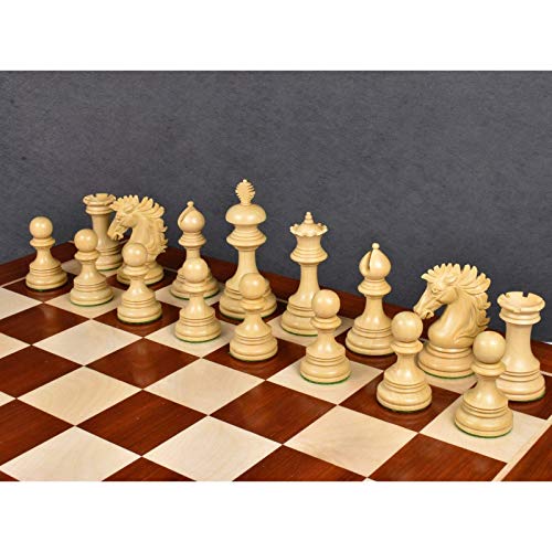 Alexandria Luxury Staunton Chess Pieces Set, Bud Rosewood