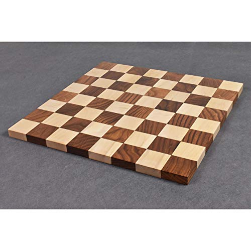 Luxury Large Borderless Chess Board - Sheesham/Maple Wood