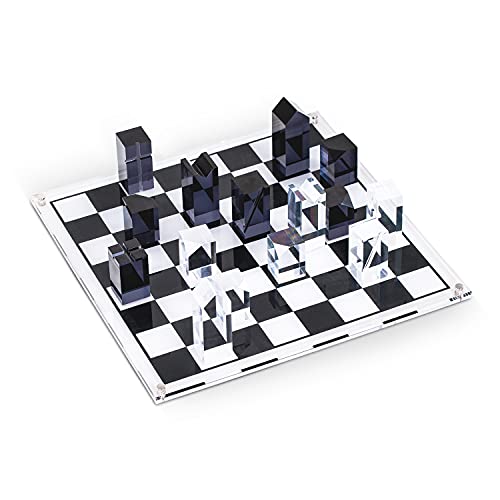 Luxurious Modern Acrylic Chess Set - 14" Square