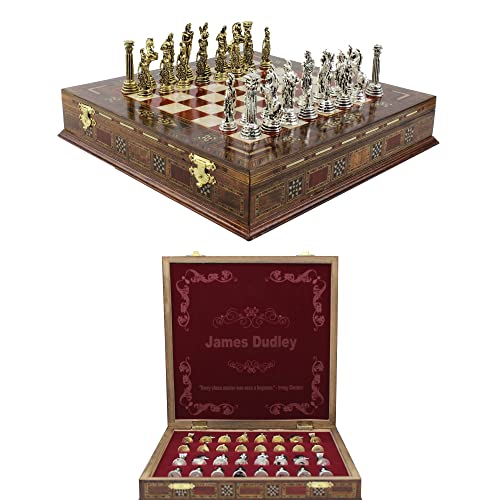 11" Custom Chess Set - Personalized Gift Idea