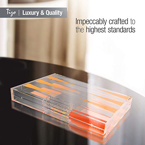TIZO Lucite Backgammon Set with Magnetic Closure