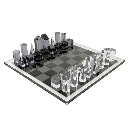Tizo Design 17" Lucite Chess Set, Stylish Options