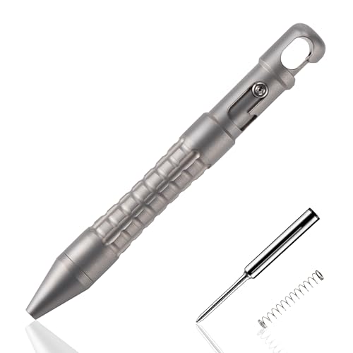 TACRAY Mini Titanium EDC Bolt Action Keychain Pen