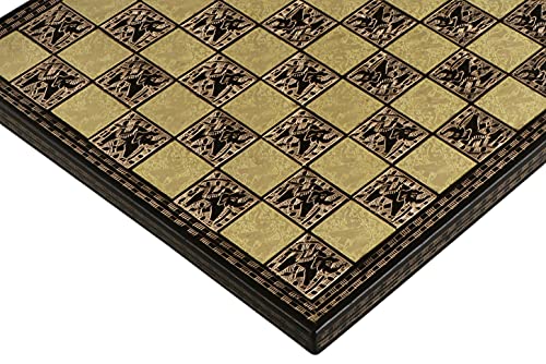 Handmade Luxury Brass Metal Chess Set with Red Velvet Box