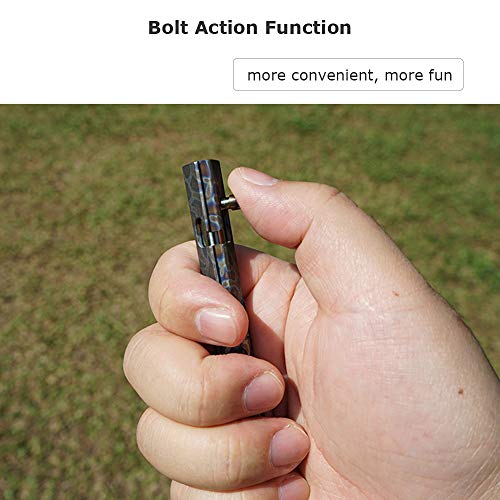 Titanium Bolt Action Ballpoint Pen with Clip - Multicolored
