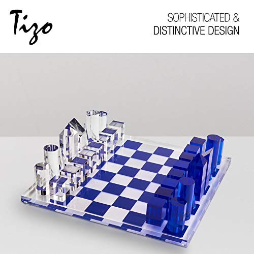 Tizo Design 17" Lucite Chess Set, Stylish Options