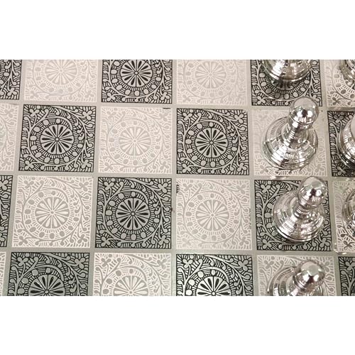 Luxury Staunton-Inspired Chess Set with Antique Brass Pieces