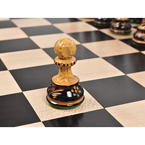 Luxury Russian Zagreb Chess Set, Boxwood, 3.9-in King