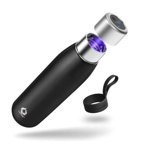 Self-Cleaning Insulated Stainless Steel Water Bottle with UV Purifier