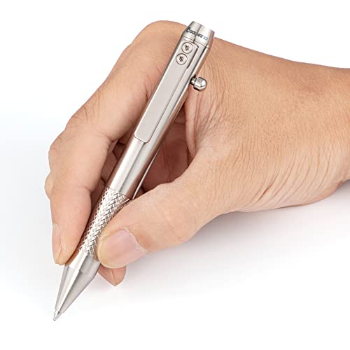 Titanium Bolt Action Pen Stylus with Pocket Clip