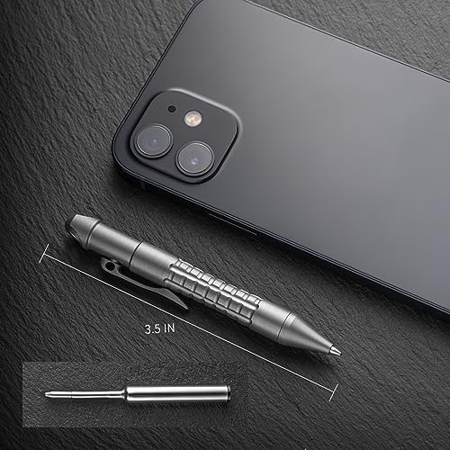 TISUR Titanium Bolt Action EDC Pocket Pen, Clip Style