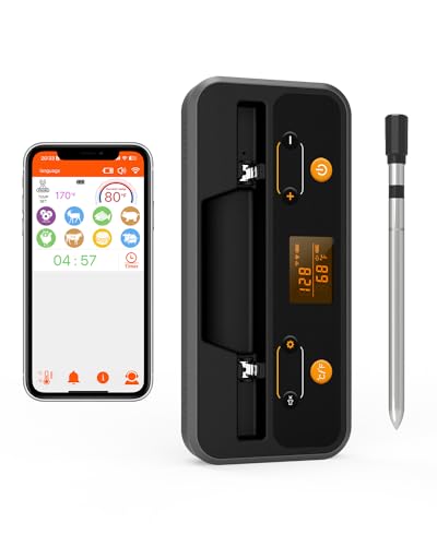 Smart Wireless Meat Thermometer for Indoor and Outdoor Cookouts