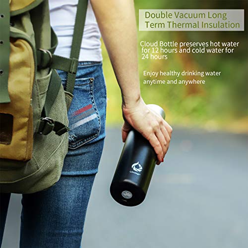 Self-Cleaning Insulated Stainless Steel Water Bottle with UV Purifier