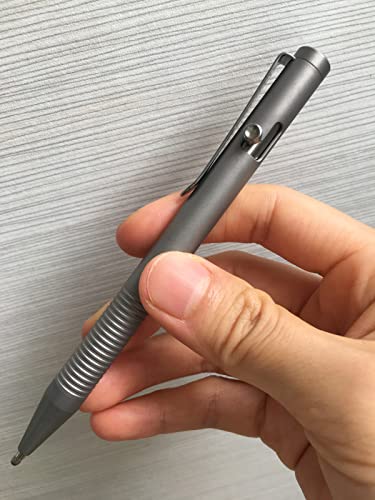 VIP Titanium Alloy Bolt Action Pen with 3 Refills