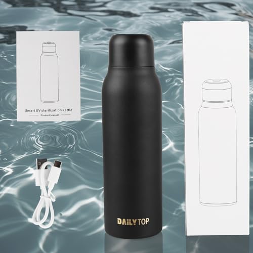 20oz Insulated Stainless Steel UV Purifying Water Bottle