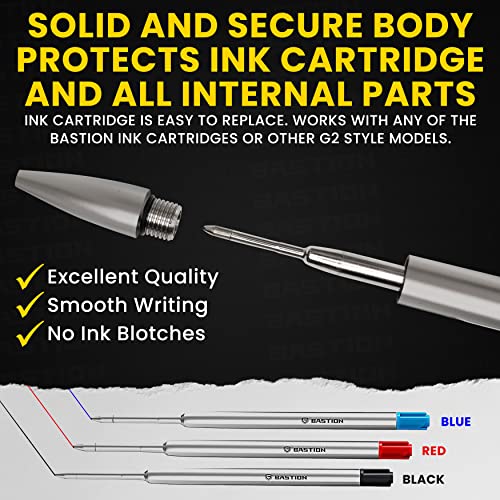 BASTION® Luxury Titanium Bolt Action Ballpoint Pen