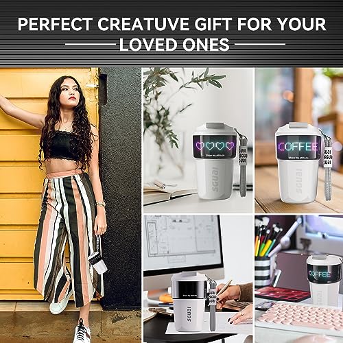 SGUAI Smart Water Bottle/Coffee Cup, LED Display, APP Control
