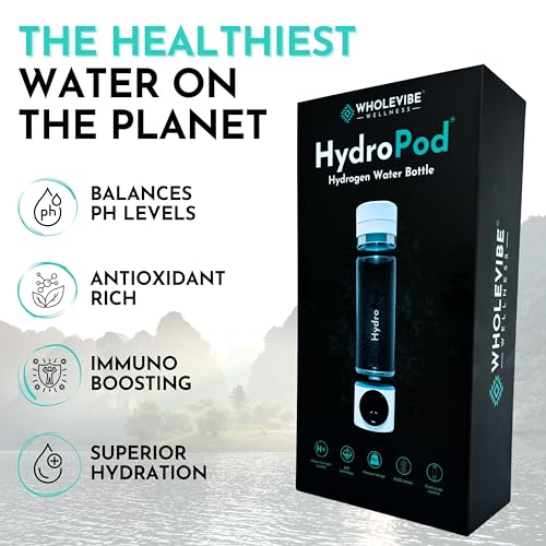 HydroPod Hydrogen Water Bottle with Ionizer and Filter