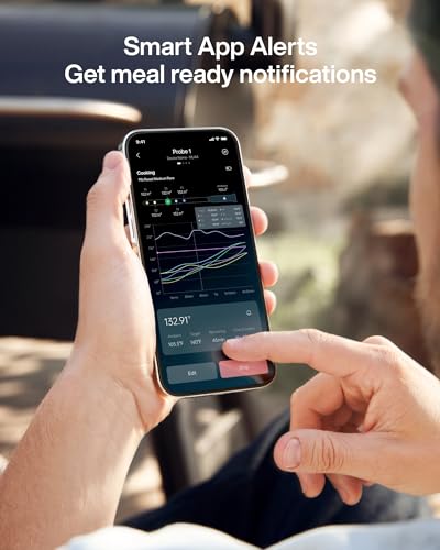 WiFi Meat Thermometer with 2 Probes | Smart BBQ, Grill, Kitchen