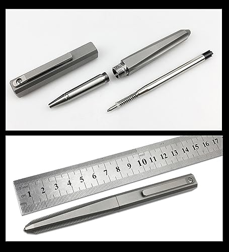 Titanium Ballpoint Pen with Cap: Luxury EDC Pen