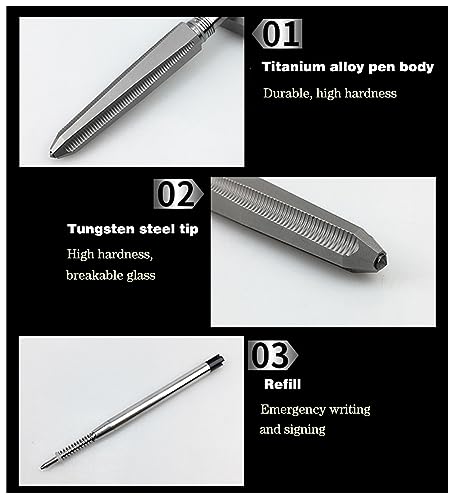 Titanium Ballpoint Pen with Cap: Luxury EDC Pen