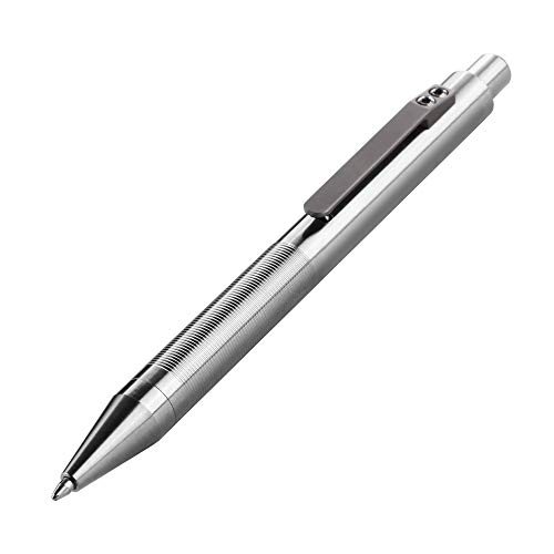 Titanium Push Button Ballpoint Pen - Lightweight Signature Gift