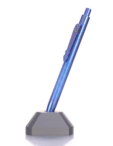 Blue 9TiEDC Titanium Stylish Metal EDC Pen Smooth