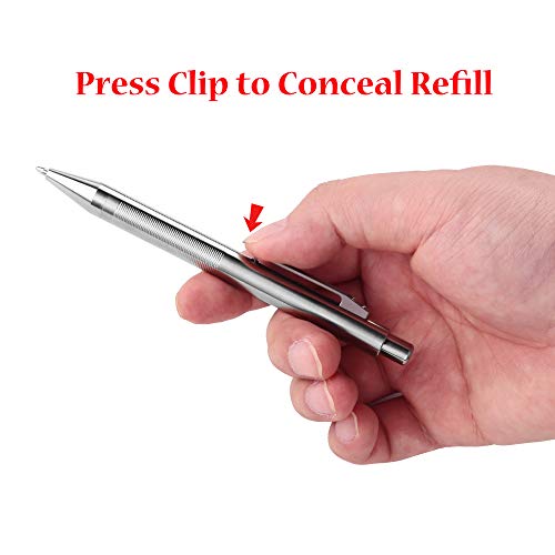 Titanium Push Button Ballpoint Pen - Lightweight Signature Gift