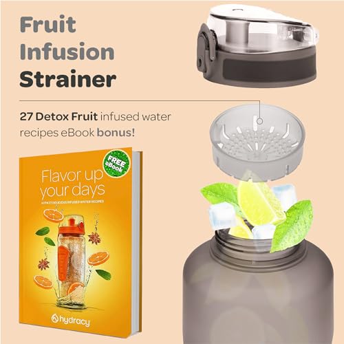 Hydracy 2L Water Bottle: Leakproof, Motivational Timeline