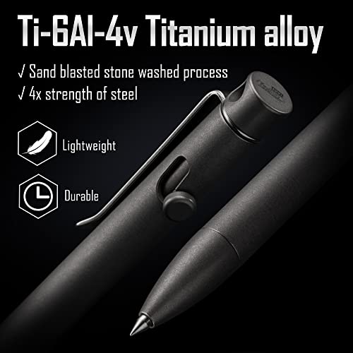 KeyUnity KP01 Titanium Alloy EDC Bolt Action Pen