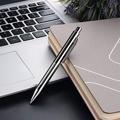 Titanium Push Button Ballpoint Pen - Lightweight Signature Gift