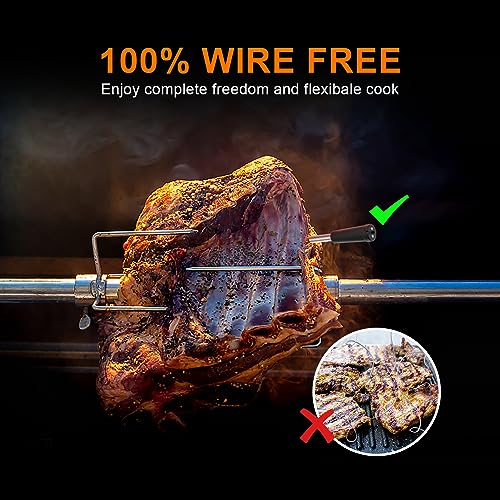 Bluetooth Thermometer for BBQ, Kitchen, Oven, Grill - 300FT Range