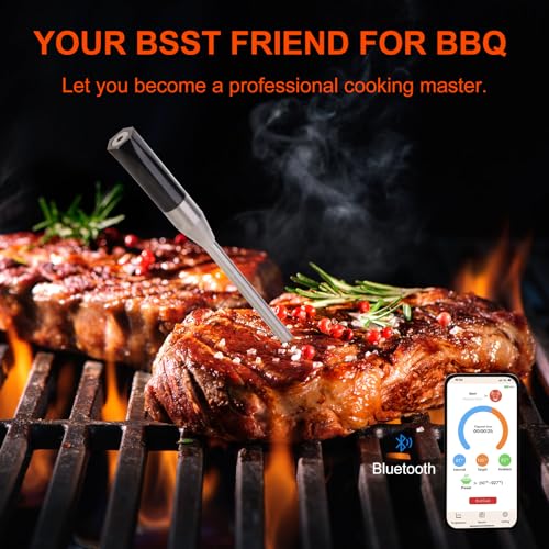 Pytozou Wireless Meat Thermometer with Smart APP Control