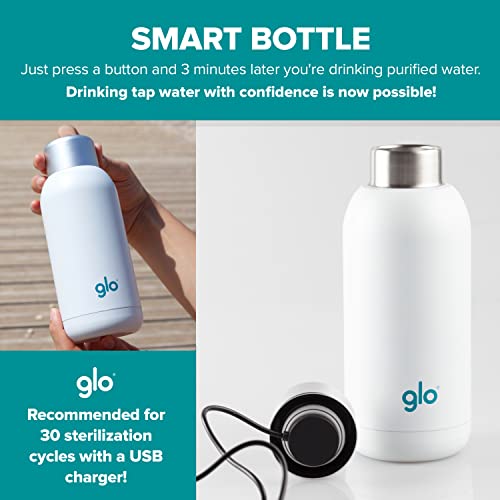 Glo UV Water Smart Bottle | Stainless Steel, BPA-Free