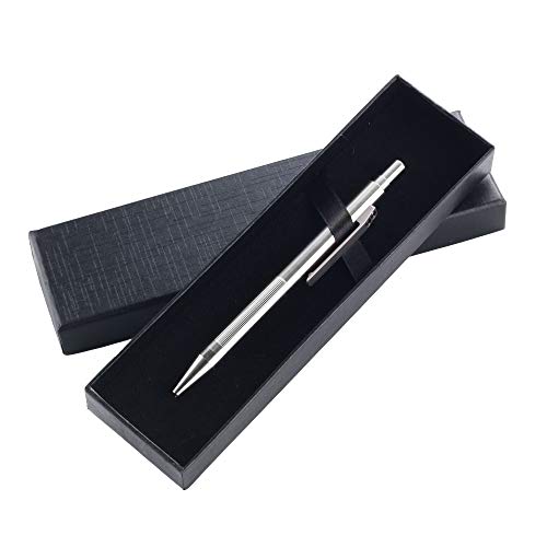 Titanium Push Button Ballpoint Pen - Lightweight Signature Gift
